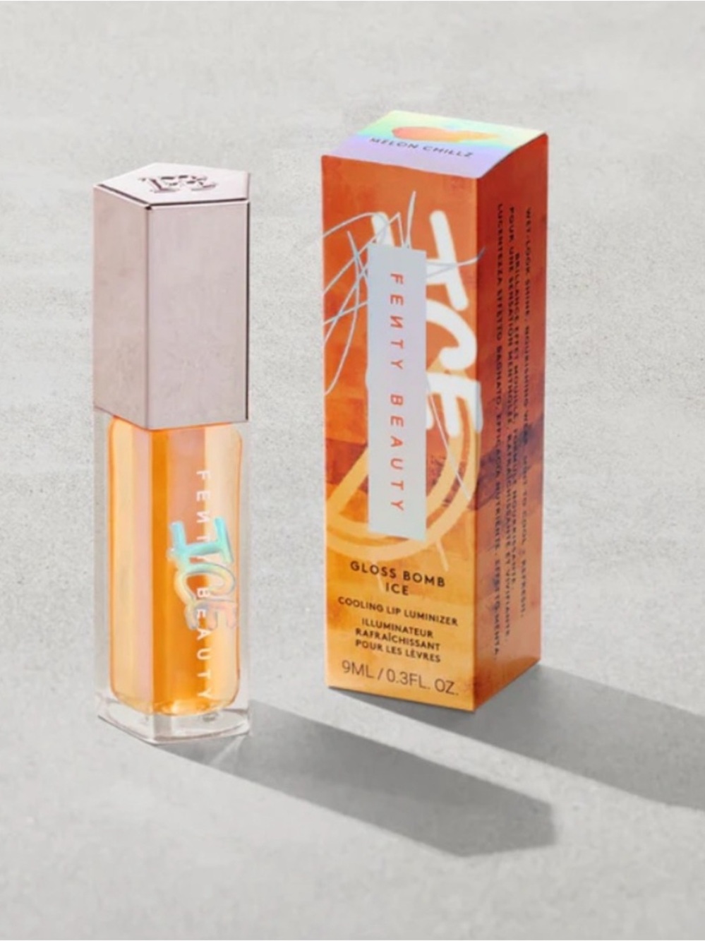 Fenty Beauty Gloss Bomb Ice Lip Cooling Lip Luminizer - Melon Chillz NIB